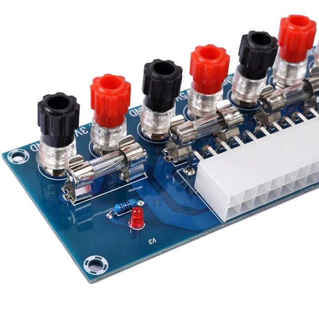 2pcs 24 Pin ATX Power Supply Breakout Adapter Module for Desktop