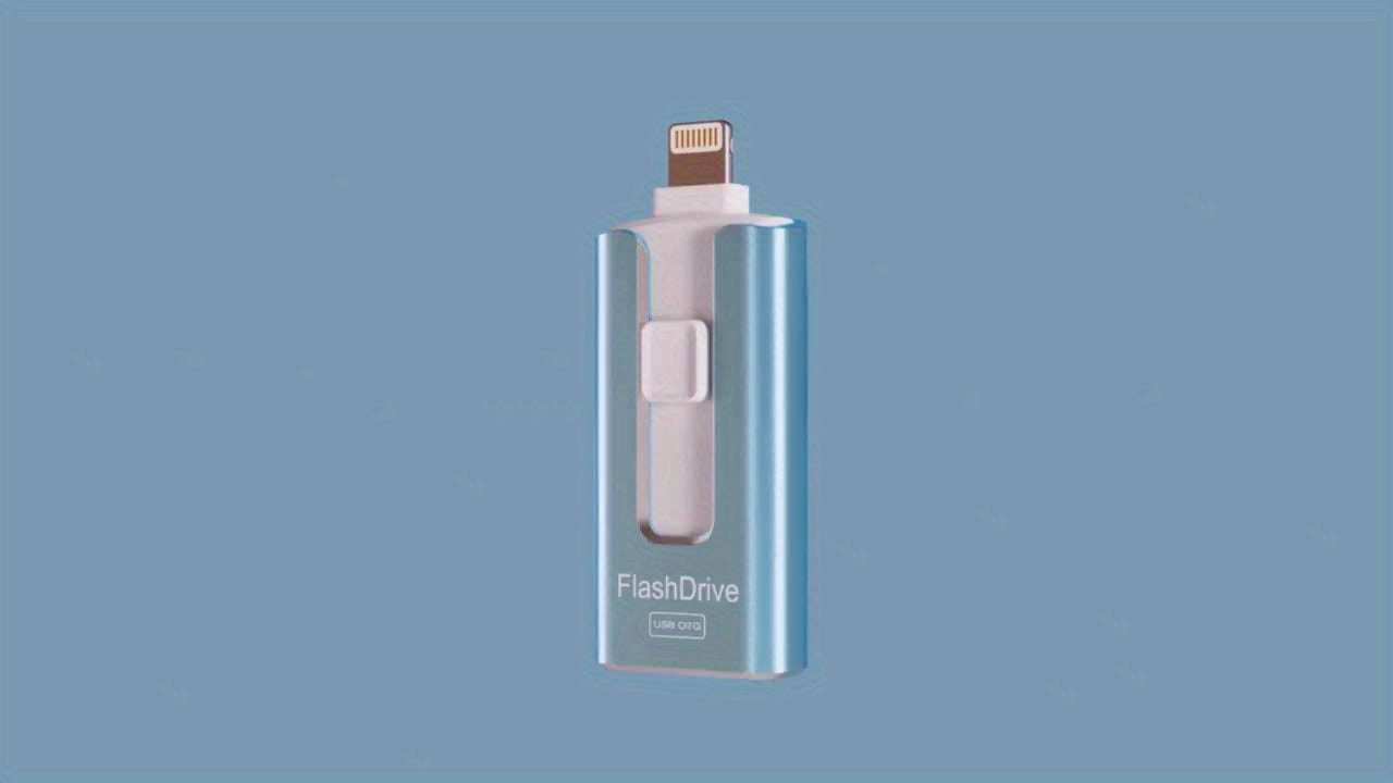 High-Speed 4In1 USB Flash Drive for Iphone And More - One-Click Backup Secure Photo Stick with Password Security
