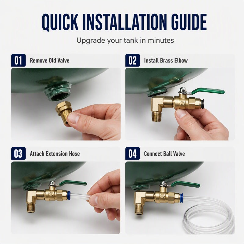 🎁2026 New Arrivals 50% OFF💥Universal Air Compressor Drain Valve Kit