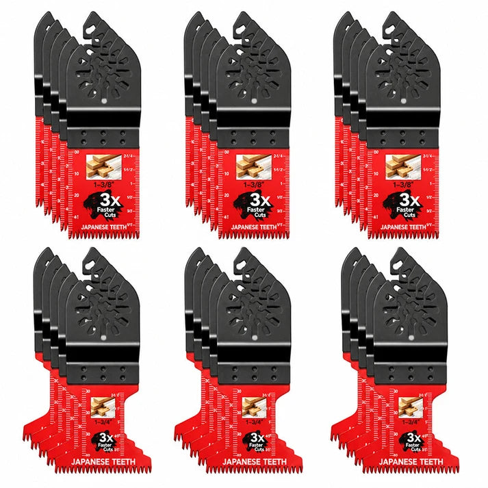 🔥 Cut Faster & Cleaner — Japanese-Tooth Oscillating Saw Blades | Universal Fit, 10–50 Pack 🪚