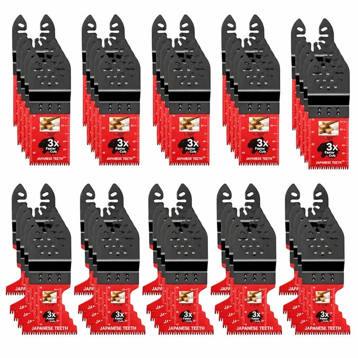 🔥 Cut Faster & Cleaner — Japanese-Tooth Oscillating Saw Blades | Universal Fit, 10–50 Pack 🪚