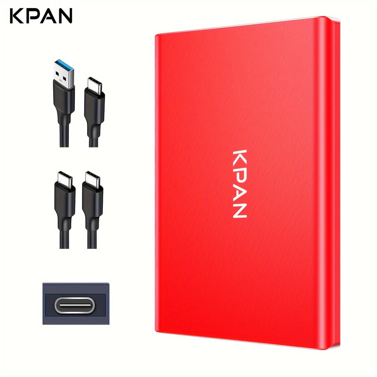 KPAN Portable Hard Drive 500GB\u002F320GB\u002F1TB | USB3.0, Metal Shell, Compatible with PS4, PC, Mac, TV, Laptops, and Smartphones for Storage Expansion