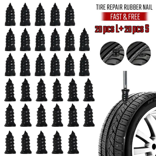 Tire Repair Vacuum Rubber Nails Kit
