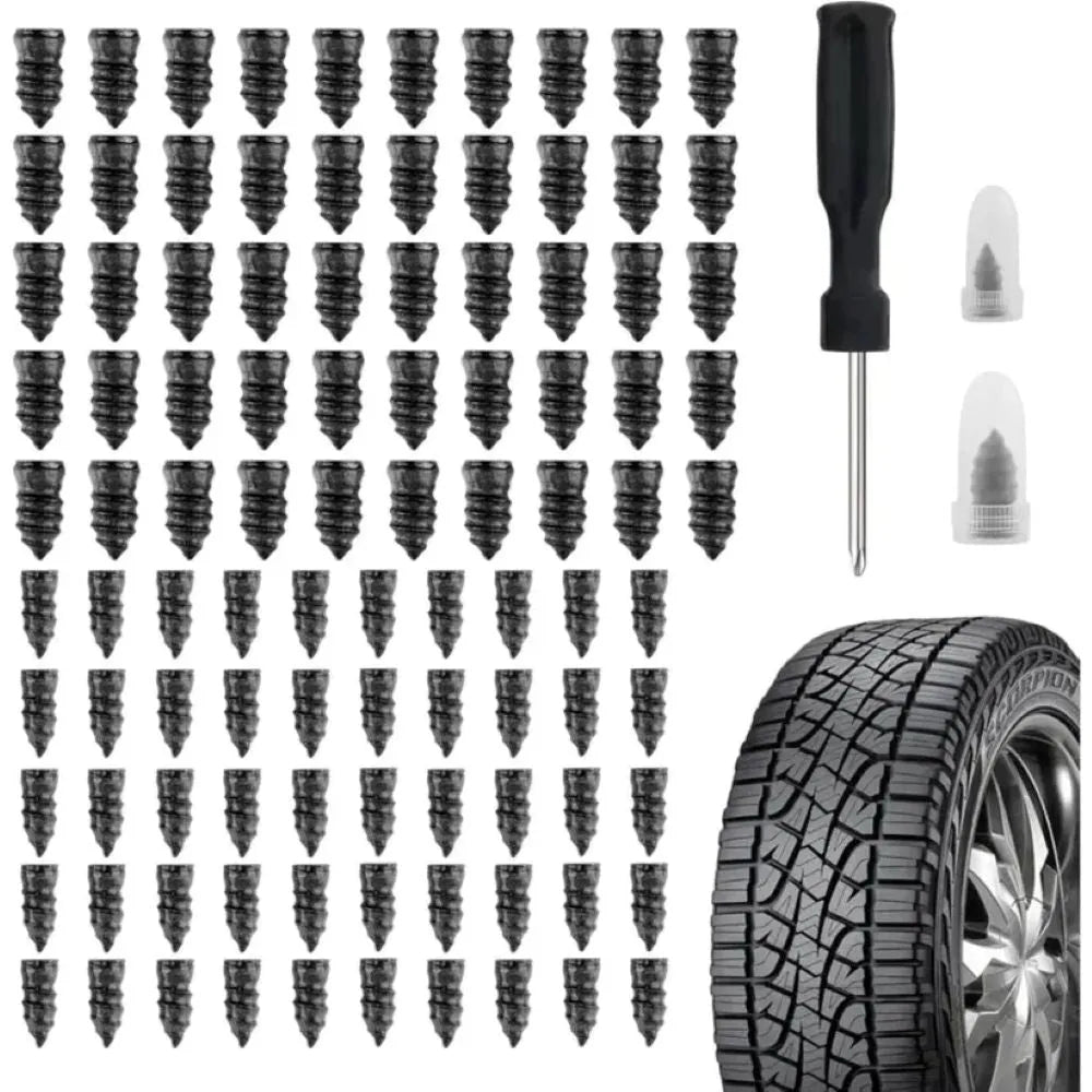 Tire Repair Vacuum Rubber Nails Kit