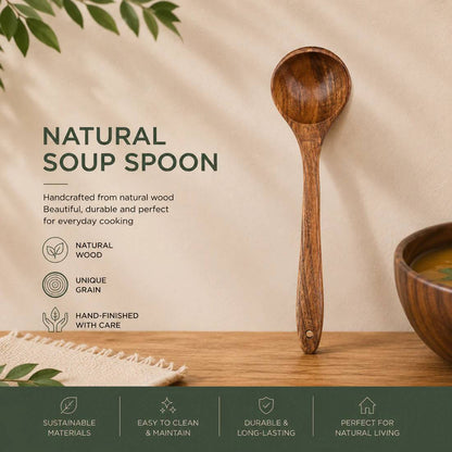 Premium Wooden Kitchen Utensil Set – Handcrafted Natural Wood Cooking Tools for Everyday Use