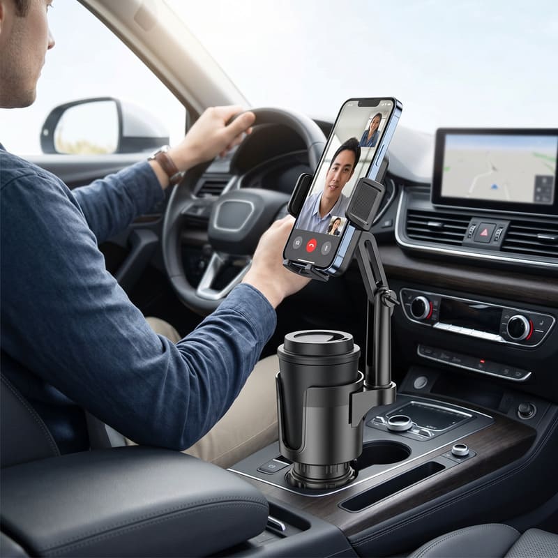 2-in-1 Cup & Phone Holder – Flex & Stick for Epic Rides