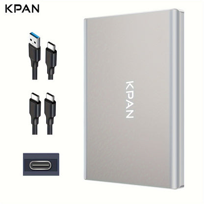 KPAN Portable Hard Drive 500GB\u002F320GB\u002F1TB | USB3.0, Metal Shell, Compatible with PS4, PC, Mac, TV, Laptops, and Smartphones for Storage Expansion