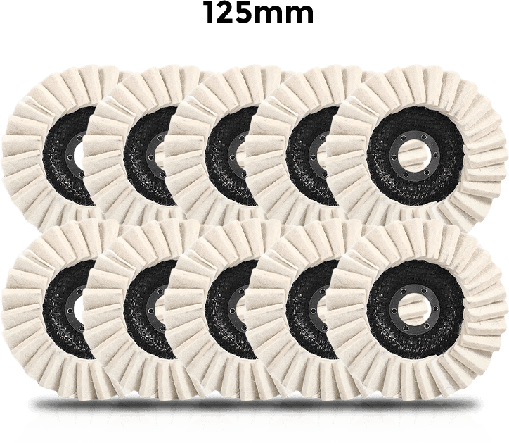 🧰BUY 2 GET 3 FREE🔧 Achieve A Mirror Finish –Wool Felt Flap Polishing Disc
