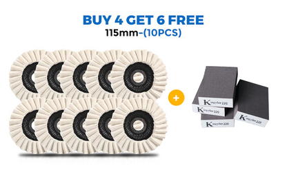 🧰BUY 2 GET 3 FREE🔧 Achieve A Mirror Finish –Wool Felt Flap Polishing Disc