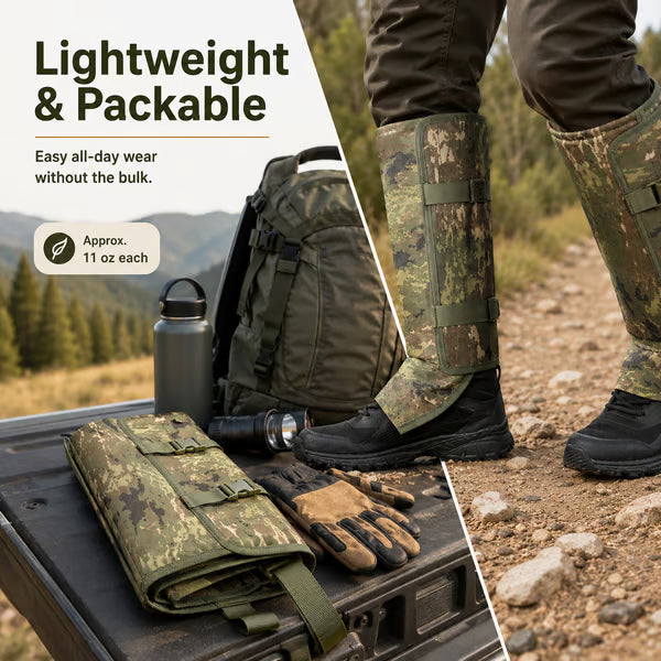🐍🛡 Reinforced Lower Leg Protection Gaiters – 1000D Outdoor Leg Guards for Hiking & Hunting ⛰️