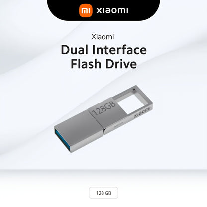 Xiaomi Dual-Interface Flash Drive 64Gb\u002F128Gb | Usb-C & Usb-A Interface - High-Speed Data Transfer, Usb 3.2, Compact And Portable