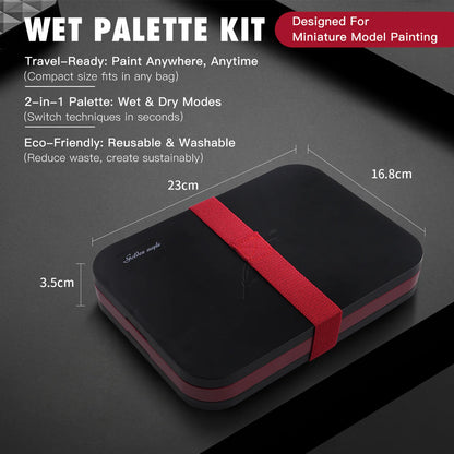 2 in 1 Wet Palette Kit - Acrylic Miniature Painting