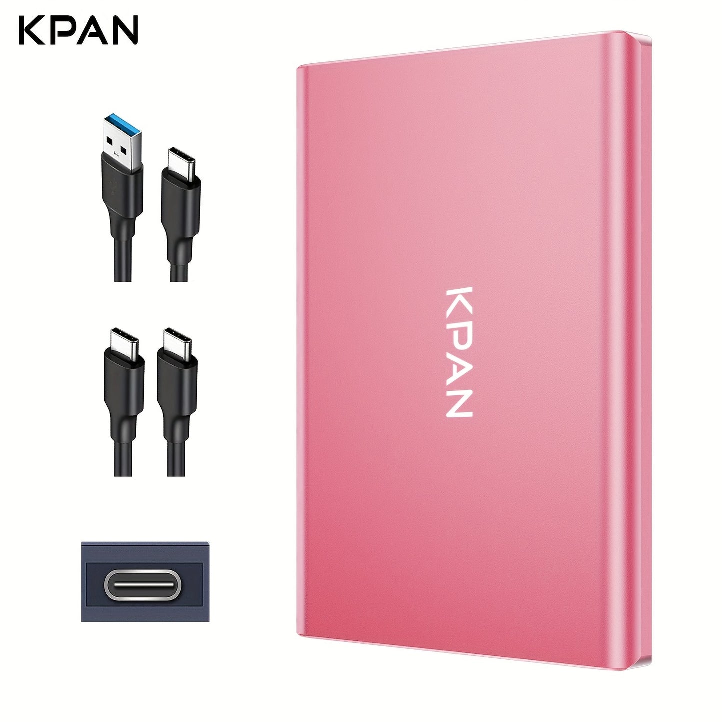 KPAN Portable Hard Drive 500GB\u002F320GB\u002F1TB | USB3.0, Metal Shell, Compatible with PS4, PC, Mac, TV, Laptops, and Smartphones for Storage Expansion