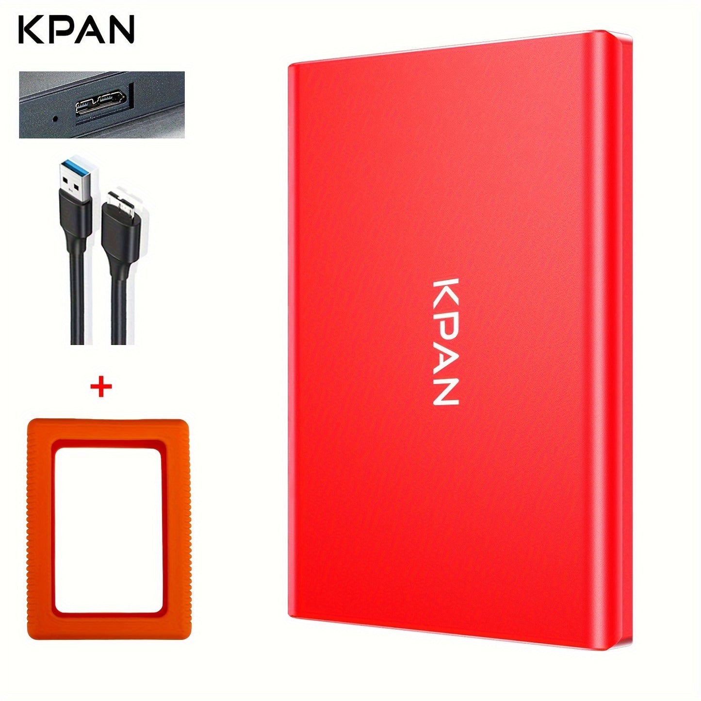 KPAN 1TB\u002F500GB External Hard Drive, USB 3.0 Portable External Mechanical Hard Drive, 2.5-inch, Suitable for Laptops, PS4, PCs, Macs, and TVs. Large Capacity Storage for Photos, Videos, and Files. Metal Casing.