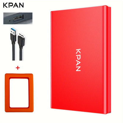 KPAN 1TB\u002F500GB External Hard Drive, USB 3.0 Portable External Mechanical Hard Drive, 2.5-inch, Suitable for Laptops, PS4, PCs, Macs, and TVs. Large Capacity Storage for Photos, Videos, and Files. Metal Casing.