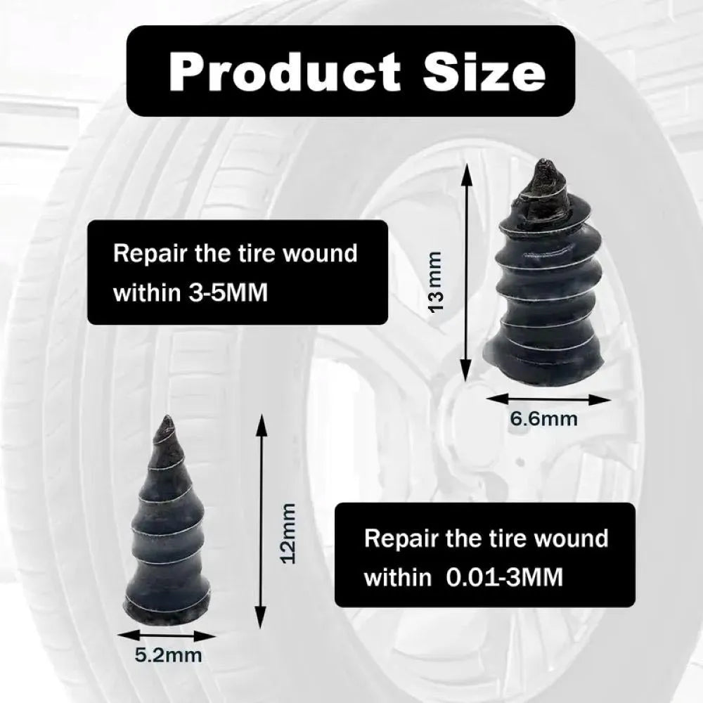 Tire Repair Vacuum Rubber Nails Kit