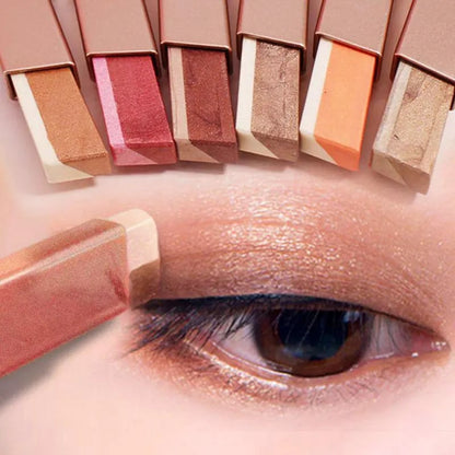 😍6Pack Dual-color eyeshadow stick-brightens the eyes for a natural and long-lasting look.