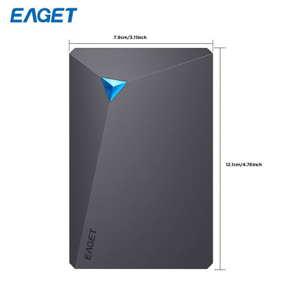 1pc 960GB\u002F1TB Dual-Disk Portable External Hard Drive, USB 3.0 High-Speed Transfer, 2.5-Inch Mechanical HDD, Business Design, Reliable & Durable, NTFS File System, Plug & Play Compatible with PC Mac, Tablet, Mac, PS, Xbox