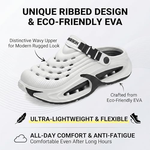 Orthopedic Comfort Clogs – Lightweight Waterproof EVA Shoes with Cushion Arch Support for Indoor & Outdoor Wear