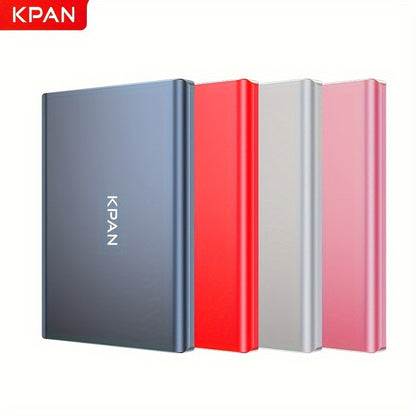 KPAN Portable Hard Drive 500GB\u002F320GB\u002F1TB | USB3.0, Metal Shell, Compatible with PS4, PC, Mac, TV, Laptops, and Smartphones for Storage Expansion