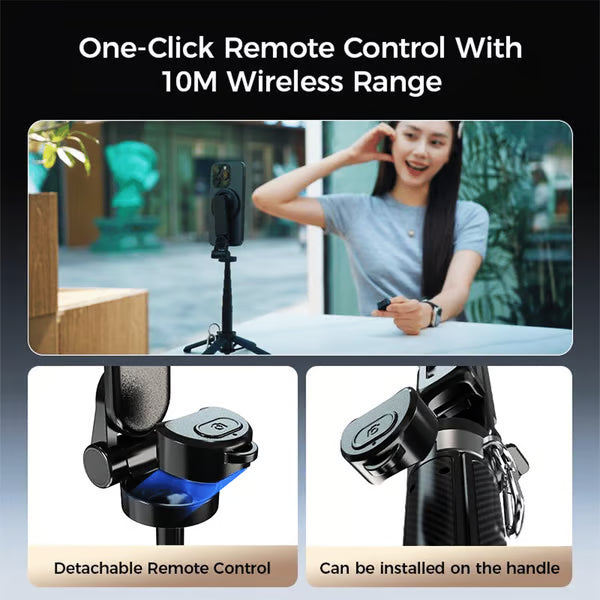 🎁4-in-1 Multifunctional 360° Rotation Magnetic Selfie Stick