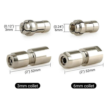 ⚙️Angle Grinder Conversion Kit 🔧 3mm/6mm Dual Collet – Universal Straight Grinder Adapter for Carving & Polishing