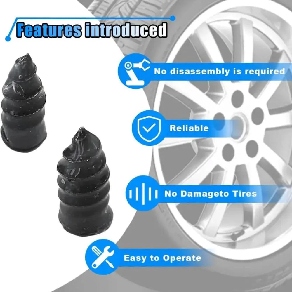 Tire Repair Vacuum Rubber Nails Kit
