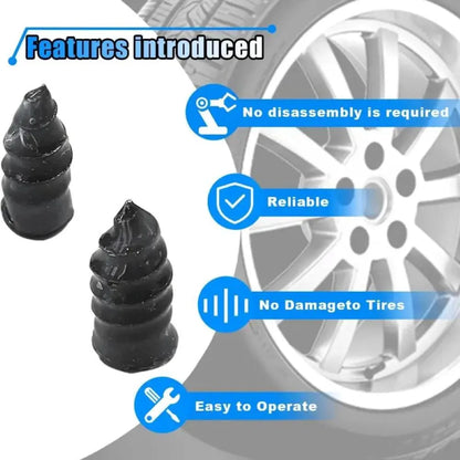 Tire Repair Vacuum Rubber Nails Kit