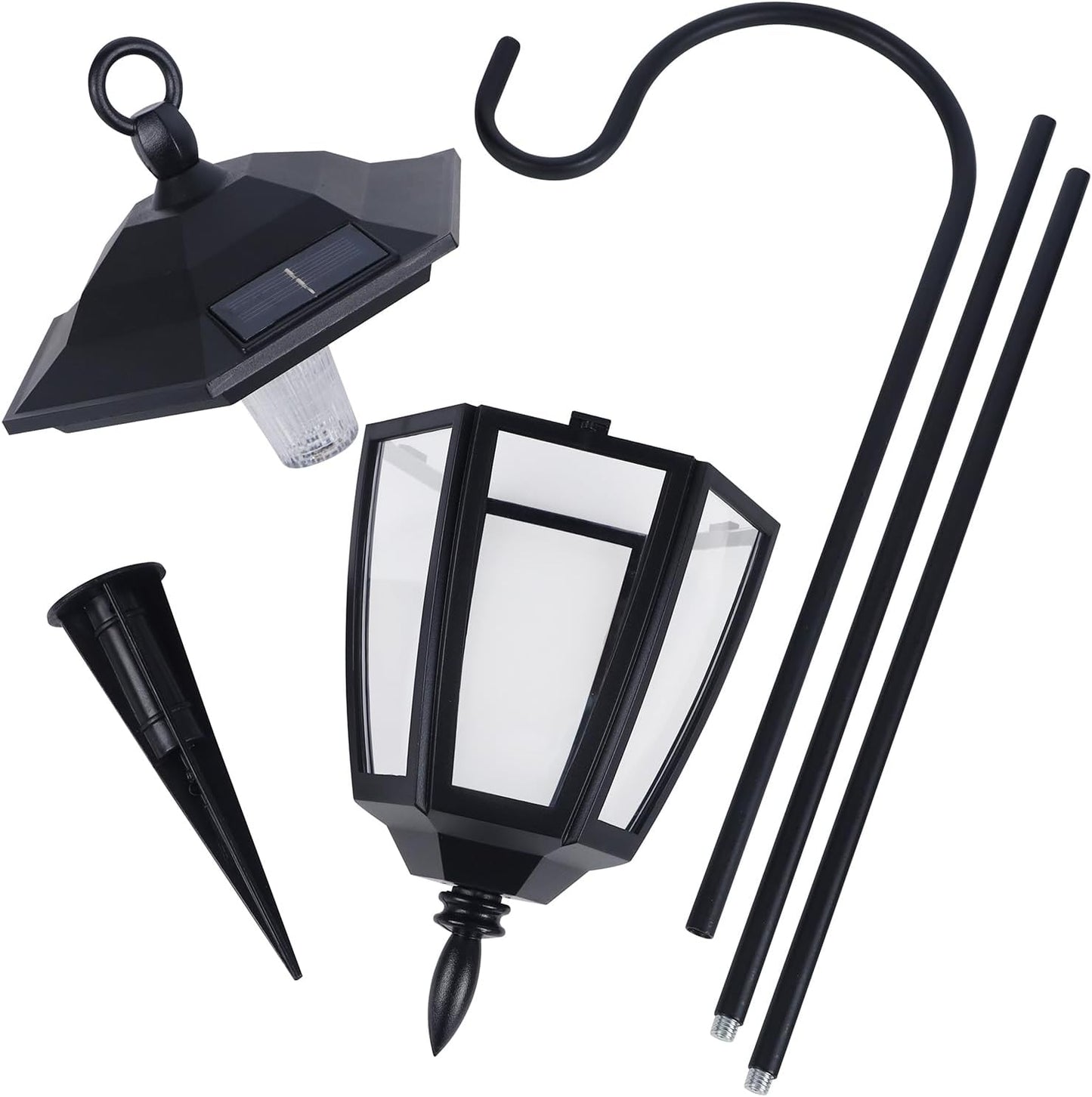 Solar Hanging Lanterns – Warm White Waterproof Garden Lights for Yard, Patio, Lawn & Walkway Decor