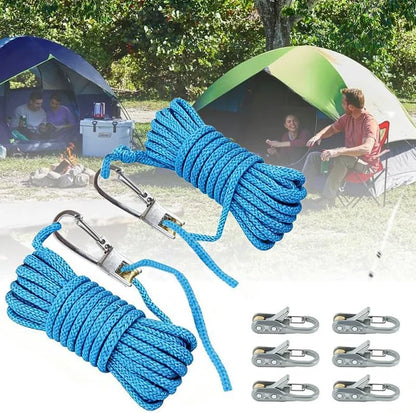 Knot-Free Rope Pulley Tensioner