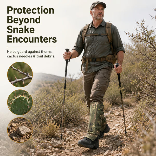 🐍🛡 Reinforced Lower Leg Protection Gaiters – 1000D Outdoor Leg Guards for Hiking & Hunting ⛰️