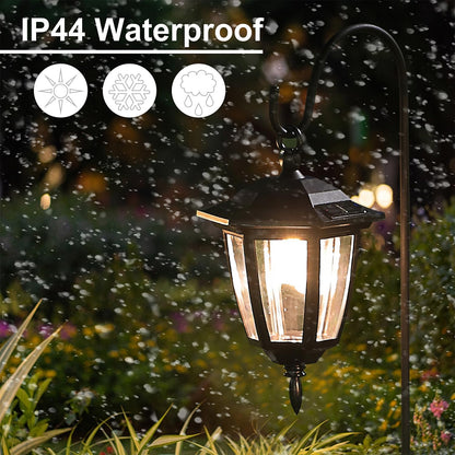 Solar Hanging Lanterns – Warm White Waterproof Garden Lights for Yard, Patio, Lawn & Walkway Decor