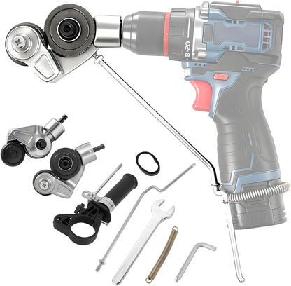 Metal Nibbler Drill Attachment – Effortless Clean Cuts Through Steel, Aluminum, Copper & Plastic Panels