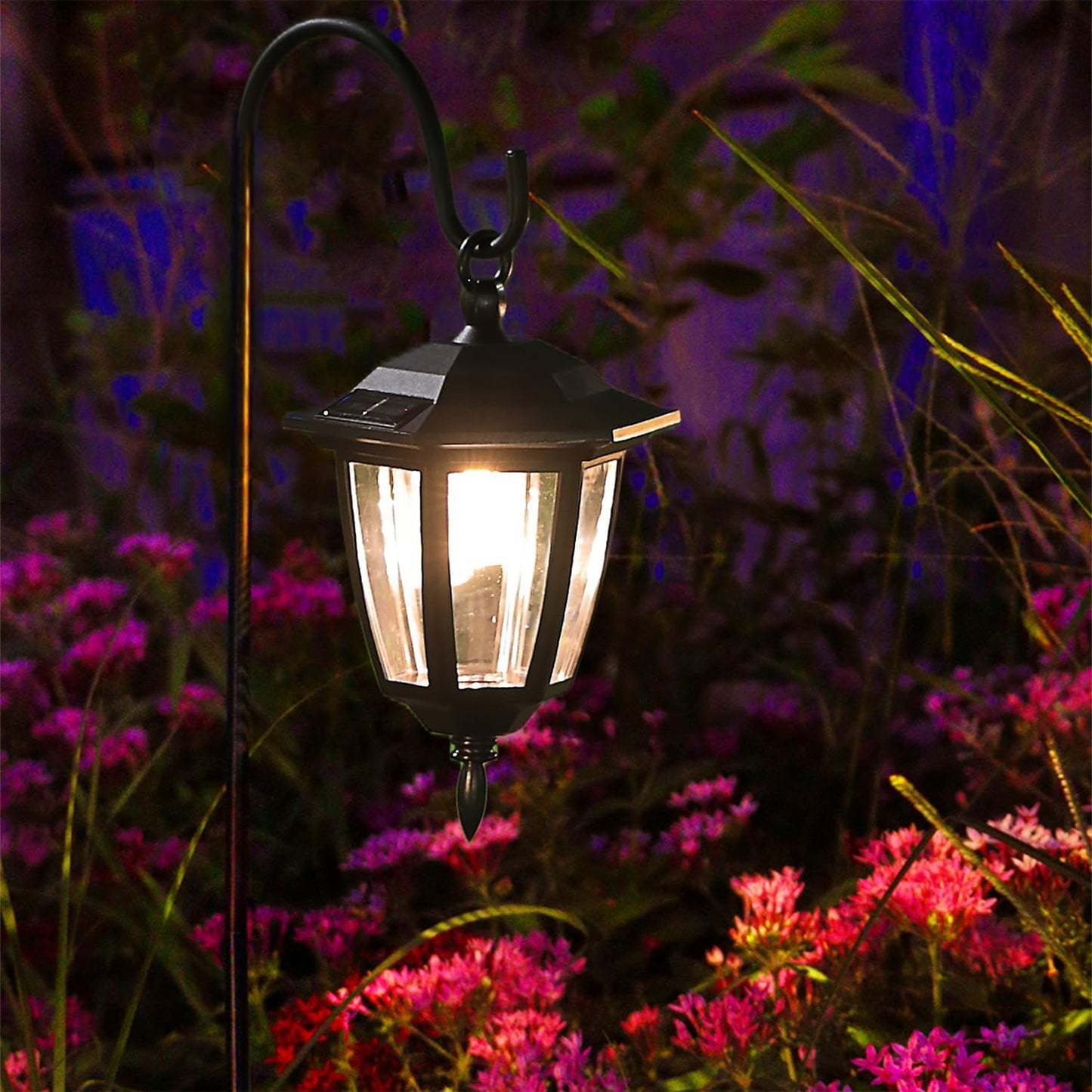 Solar Hanging Lanterns – Warm White Waterproof Garden Lights for Yard, Patio, Lawn & Walkway Decor