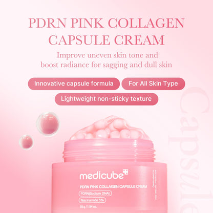 Salmon DNA PDRN Skincare Set – Peptide Serum & Collagen Capsule Cream for Firm, Plump & Radiant Skin