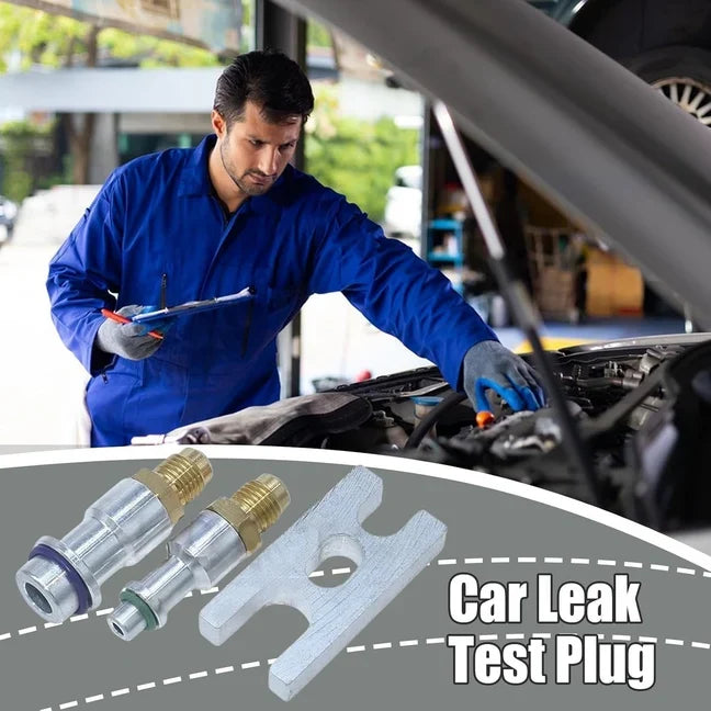 Car A/C Leak Test Plug Kit, Air Conditioning Expansion Valve Sealing Test Tool