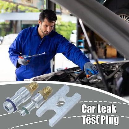 Car A/C Leak Test Plug Kit, Air Conditioning Expansion Valve Sealing Test Tool