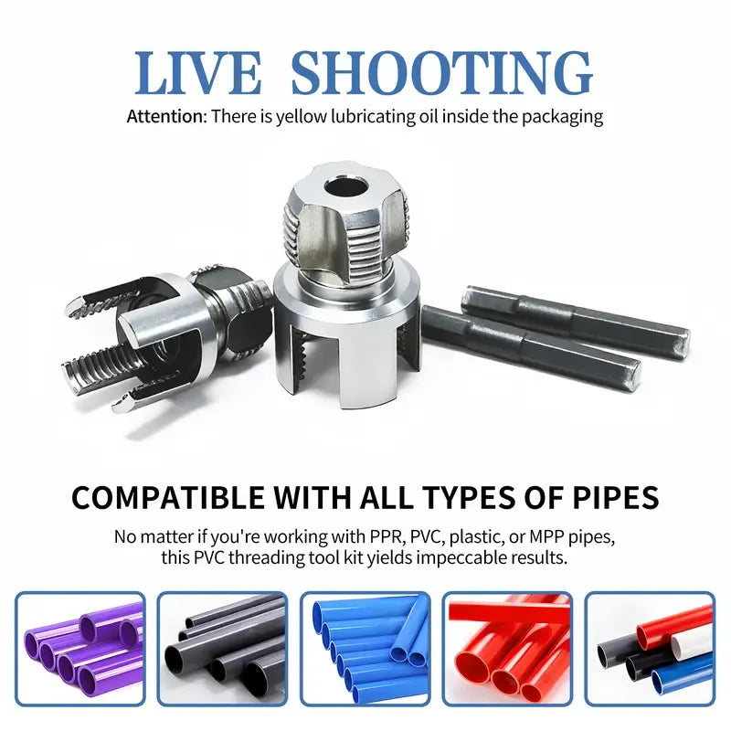 🛠️ Pipe Tapping and Threading Tool