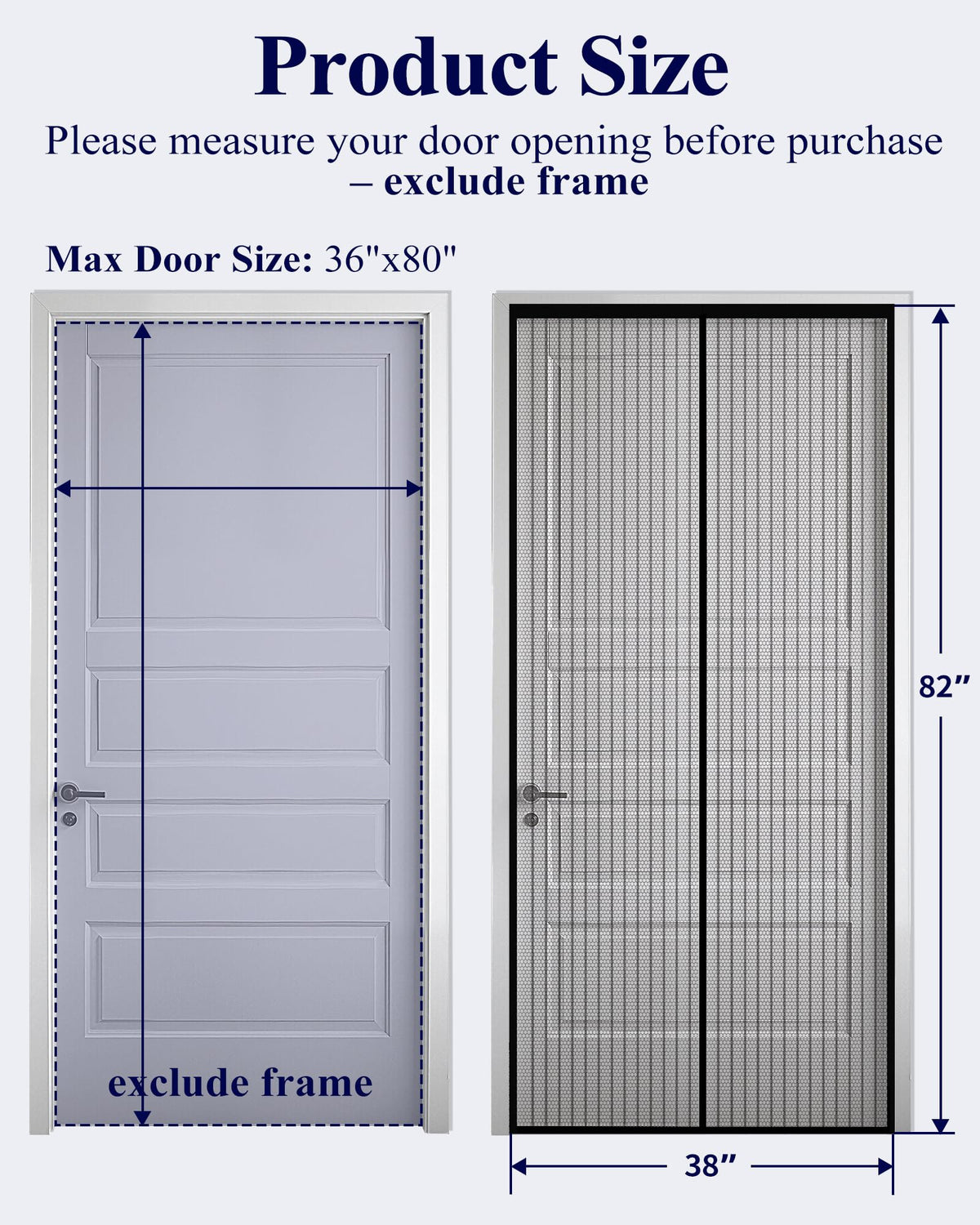 Heavy-Duty Magnetic Screen Door – Auto-Sealing Mesh Curtain with 52 Strong Magnets for Sliding & Patio Doors