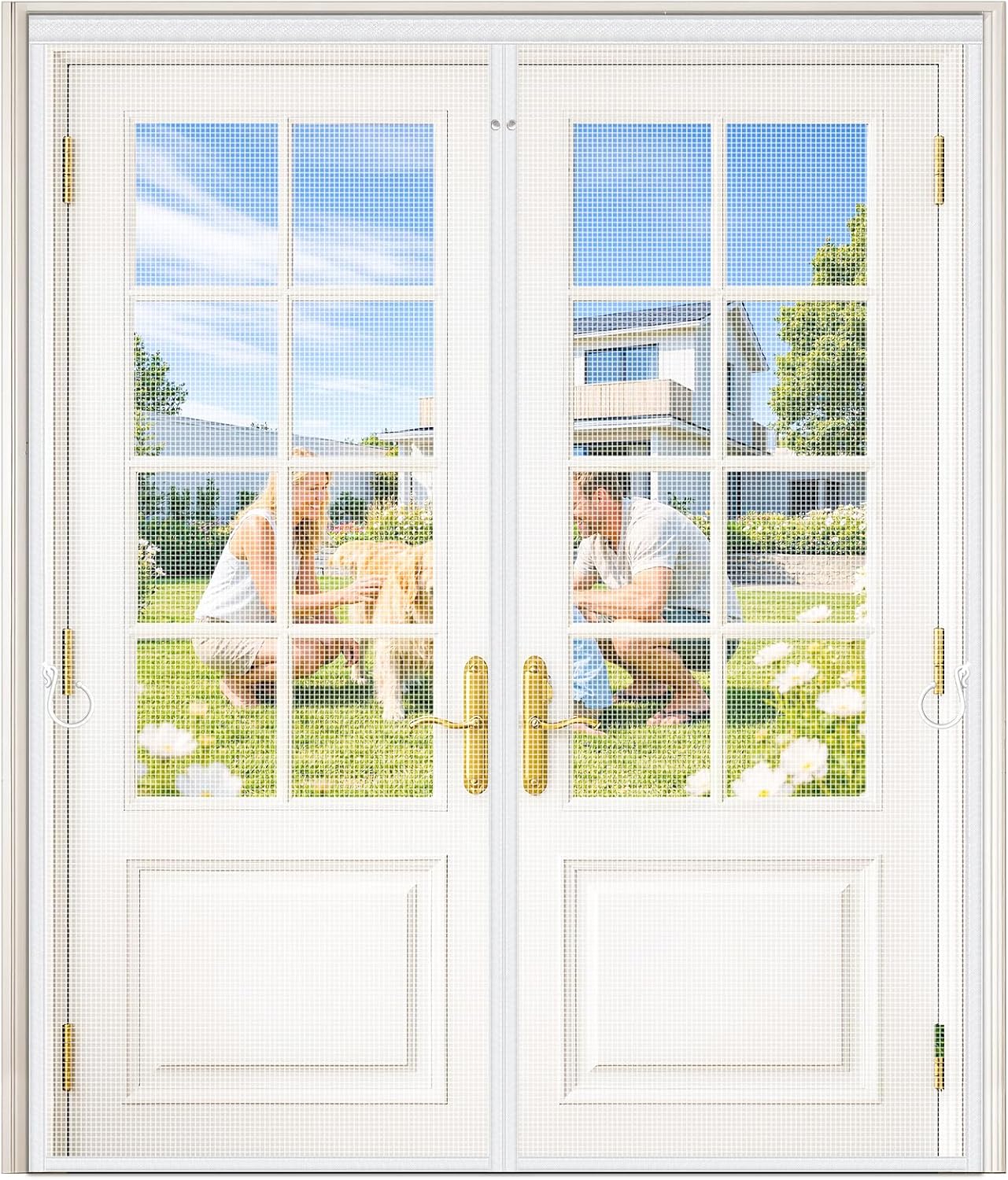 Heavy-Duty Magnetic Screen Door – Auto-Sealing Mesh Curtain with 52 Strong Magnets for Sliding & Patio Doors