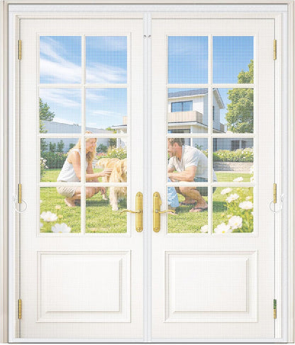 Heavy-Duty Magnetic Screen Door – Auto-Sealing Mesh Curtain with 52 Strong Magnets for Sliding & Patio Doors