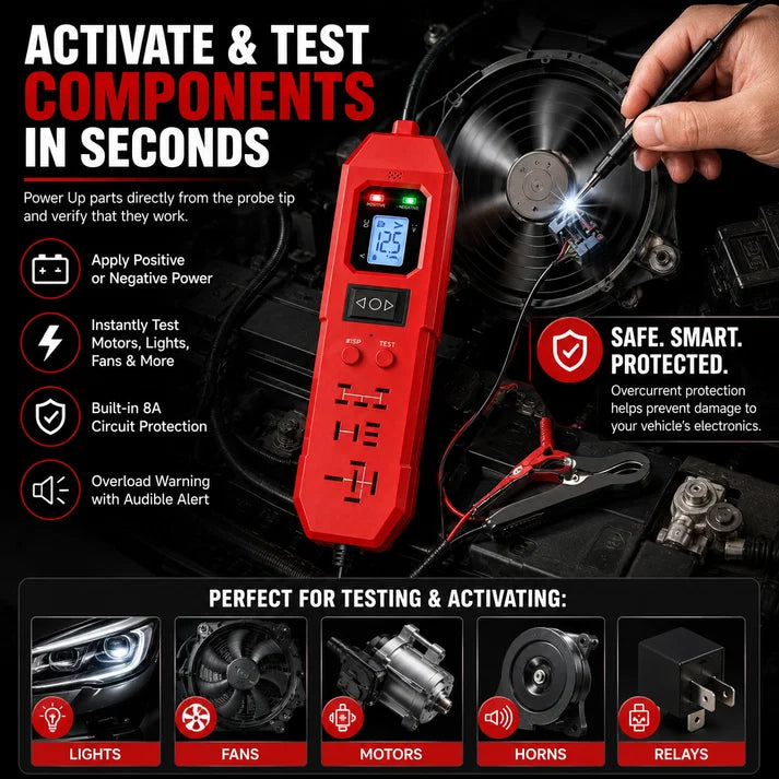 🔧 3-in-1 Automotive Power Circuit Probe & Relay Tester – 12V/24V Electrical Diagnostic Tool | Buy 2 Get Free Shipping 🚚