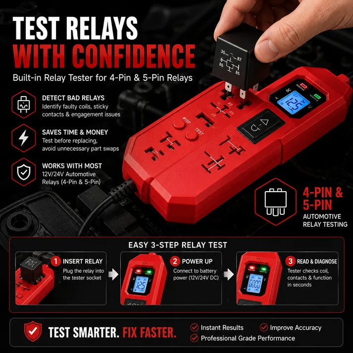 🔧 3-in-1 Automotive Power Circuit Probe & Relay Tester – 12V/24V Electrical Diagnostic Tool | Buy 2 Get Free Shipping 🚚