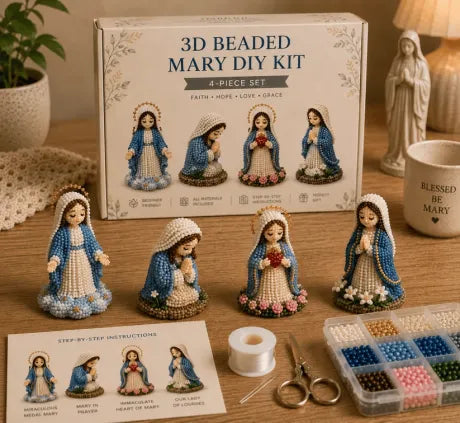 🔥Last Day 50% OFF 💀 3D Beaded Skeleton DIY Kit & Beaded Christian DIY Kit