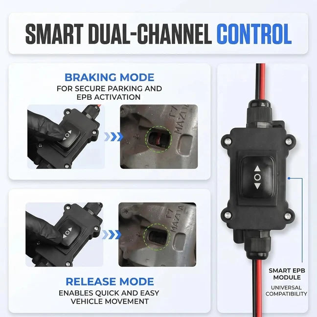 🔥Universal EPB Emergency Release Tool – 14A Fuse & Dual-Channel Forward/Reverse Control for Electronic Parking Brake