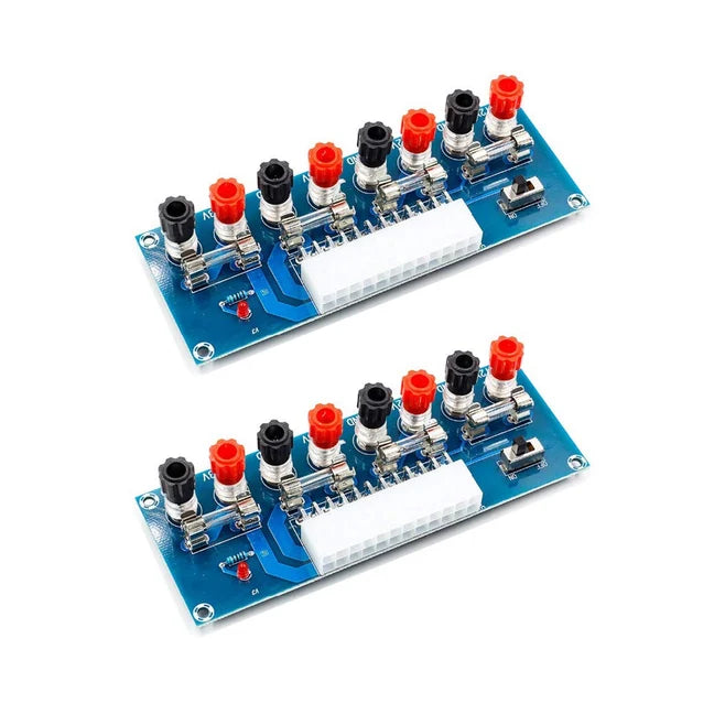 2pcs 24 Pin ATX Power Supply Breakout Adapter Module for Desktop