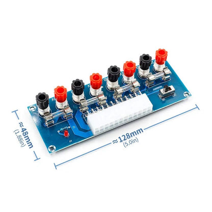 2pcs 24 Pin ATX Power Supply Breakout Adapter Module for Desktop