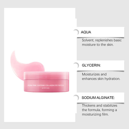 Age-Defying Collagen Eye Patches – Firming Gel Eye Masks with PDRN, Caffeine & Retinol for Brighter Under Eyes