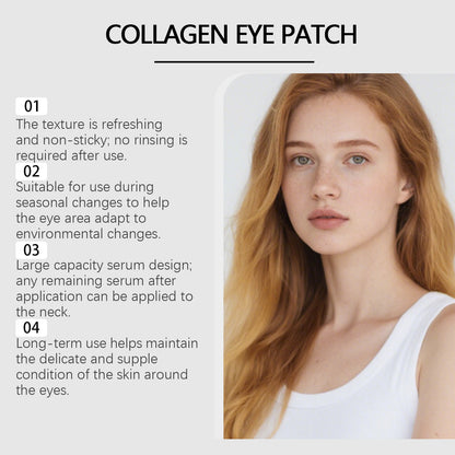 Age-Defying Collagen Eye Patches – Firming Gel Eye Masks with PDRN, Caffeine & Retinol for Brighter Under Eyes