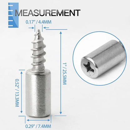 Metal Screw-In Shelf Pegs